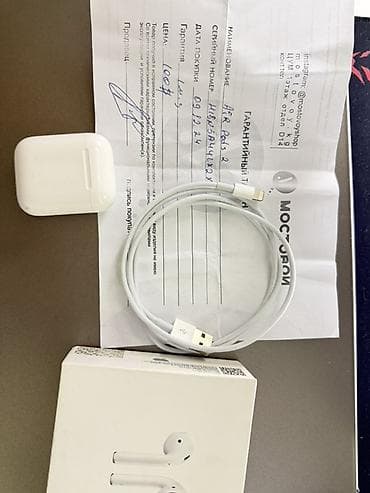 Наушник: Зымсыз ичине салынуучу кулакчындар, Apple, Airpods 2 — 1