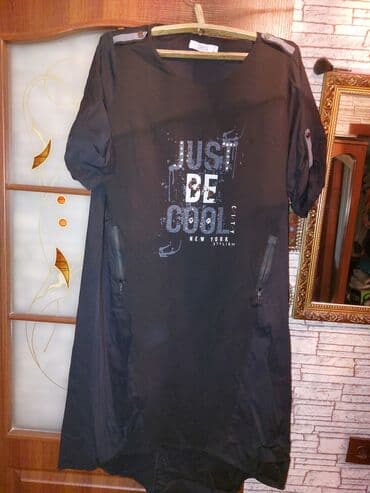 бордовое трикотажное платье: Повседневное платье, Турция, Лето, Длинная модель, Трикотаж, Платье-рубашка, Стандарт — 2