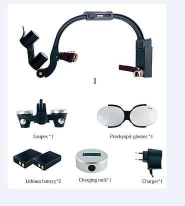 Корректоры осанки: Налобный светильник. Новый, в оригинальном кейсе. Увеличение ×3,5 — 5