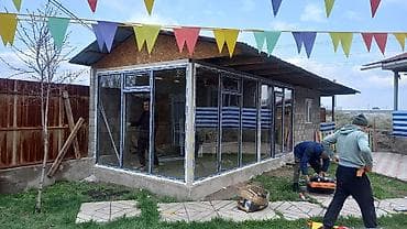 Жасалгалоочу жумуштар: Пластиковые и алюминиевые окна, двери и перегородки 45$ ойдо — 3