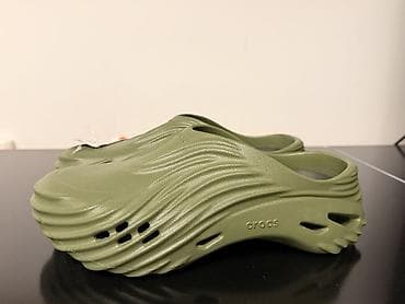 Ботинки и ботильоны: Сабо, 43, Crocs, Новый, цвет - Зеленый — 2