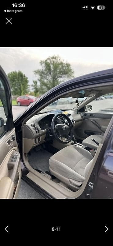 civik: Honda Civic: 2001 г., Автомат, Бензин, Седан — 8