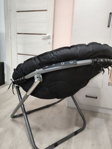 надувные кресло: Складное кресло-кокон (луна) с мягкой подушкой - Эргономичная форма — 6