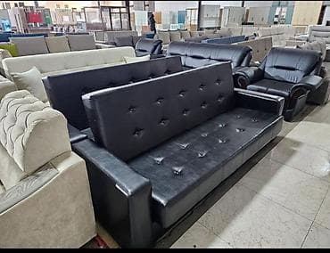 стулья дизайнерские: Комплект мягкой мебели, цвет - Черный — 1