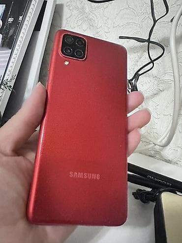 Samsung Galaxy A12, Б/у, 128 ГБ, цвет - Красный, 2 SIM