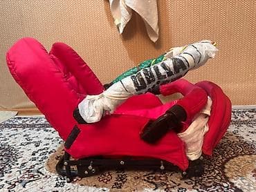 Коляски: Коляска, цвет - Розовый, Б/у — 3