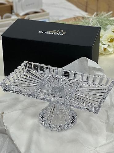 Кристальная менажница/подставка для десертов ROGASKA - Материал