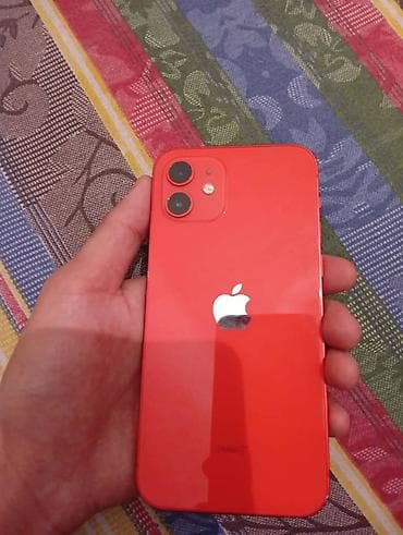 IPhone 12 mini, Б/у, 64 ГБ, Красный, 100 %