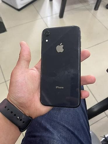 IPhone Xr, Колдонулган, 128 ГБ, Кара, Каптама, 80 %