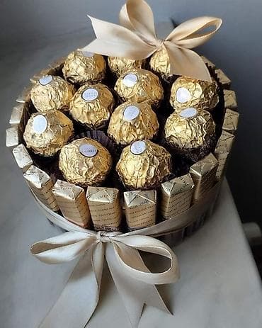 карамель для попкорна: Съедобные букеты из сладостей и снеков - Авторские композиции из — 6