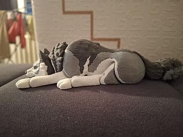 мишка фреди: Фигурка лежачего волка напечатаная на 3Д принтере Применение: - — 3