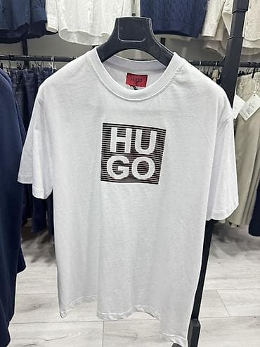 Эркектер кийими: Эркектердин футболкасы, S, M, L, Hugo Boss, Жаңы, түсү - Ак, Өзү алып кетүү — 3