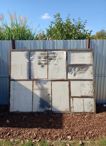 стульчик для кормления 3 в 1: Секционные металлические ворота из профнастила на сварной раме. - — 1