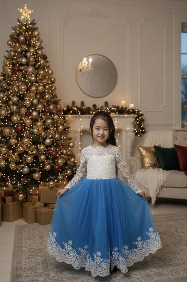 джинсовое платье турция большого размера: Детское платье, Б/у — 1