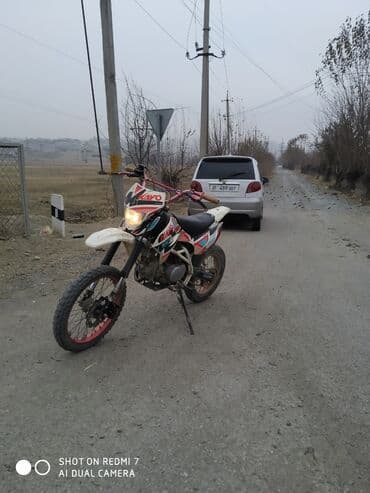 купить бу шины в бишкеке: /питбайк Kayo (стикеры Kayo на пластике), дорожный свет и номера под — 3