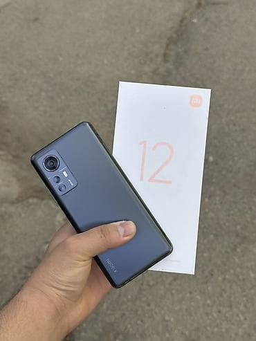 Уюлдук телефондор жана аксессуарлар: Xiaomi, 12, Колдонулган, 256 ГБ, түсү - Кара, 2 SIM — 1