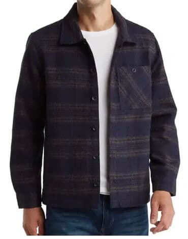 рубашка куртка: Union. Фланелевая куртка-рубашка в клетку.Согрейтесь в этой клетчатой — 1