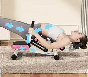 Спорт и отдых: Домашний тренажёр для пресса и спины с мультироликами Грузоподьемность — 3