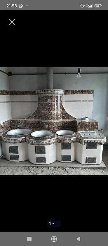 плит: Печные работы под ключ: восточные очаги, тандыры, уличные кухни - — 1