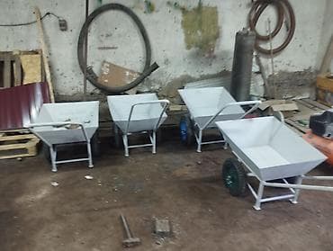 топор лопатка: Садово-строительная тачка и тележка, Стальная, Одноколесная — 2