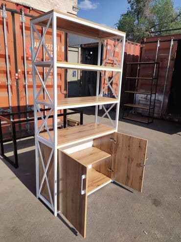 хлебный стеллаж: Стеллаж с шкафом
Стеллаж подойдёт для магазина и для дома и офисов — 20