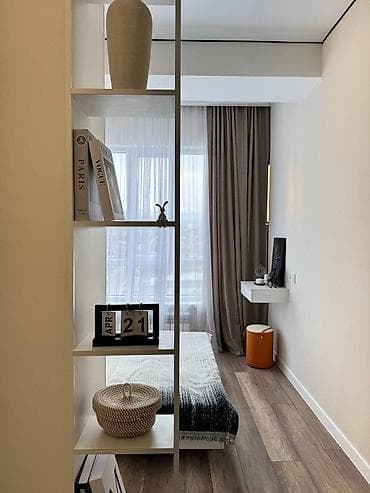 flat osh: 1 комната, 44 м², Пишпек Элитка, 7 этаж, Дизайнерский ремонт — 9