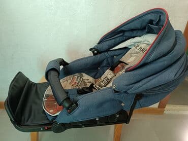 прогулочные коляски cam: Коляска, цвет - Голубой, Б/у — 9