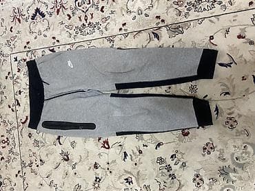 nike tech flece: Спортивные брюки Nike Tech Fleece (серые с черными вставками) - — 1