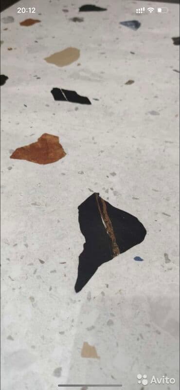 установка унитаза: Мозаичные полы Терраццо, бетонные полы с кристаллами. Терраццо — 3