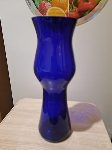 string art: Ваза из кобальтового стекла - Материал: цветное стекло насыщенного — 1