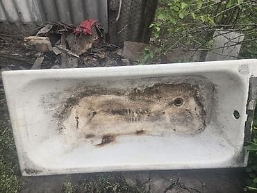 чугуный вана: Чугунная ванна с эмалевым покрытием, классическая прямоугольная форма — 2