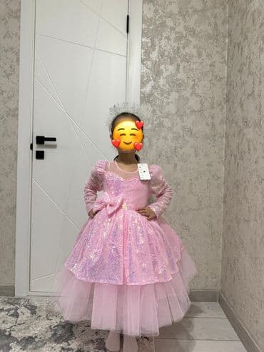 национальные костюмы детские: Детское платье, цвет - Розовый, Новый — 2