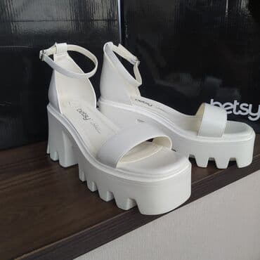 шлепка: Босоножки, 40.5, Betsy, Новый, цвет - Белый, Самовывоз — 3