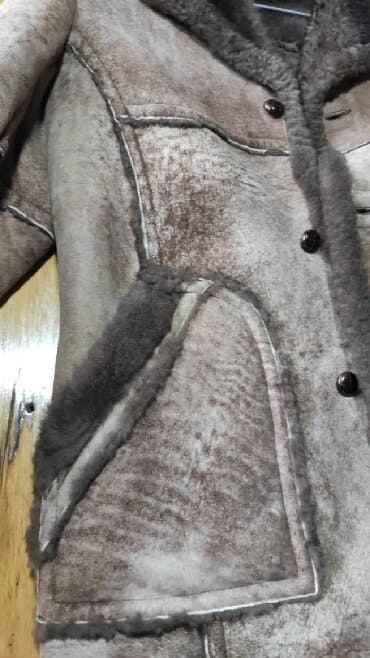 пальто лама: Дубленку, 100% натурал.Размер 52+ Родственники в Америке купили за 420 — 1