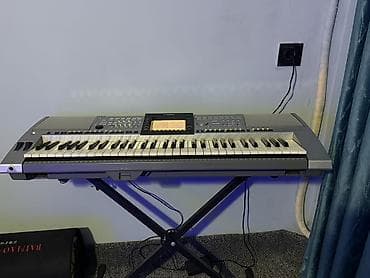 микрофон стойка: Синтезатор-аранжировщик Yamaha (серия PSR-3000) с цветным дисплеем и — 7