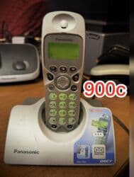 телфонлар: Стационарный телефон Беспроводной, Регулировка уровня громкости, Автоответчик, Дисплей — 8