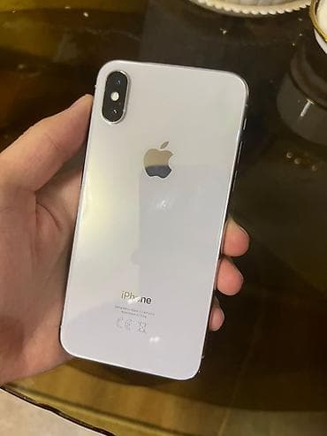 IPhone X, Б/у, 64 ГБ, Серебристый, 63 % at lalafo.kg IPhone X, Б/у, 64 ГБ, Серебристый, 63 %