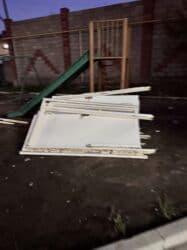 бу эшиктер ош: Жабык ички эшик, Боёлгон, Кыргызстандан, түсү - Ак, 200 * x 80 см, Колдонулган — 6