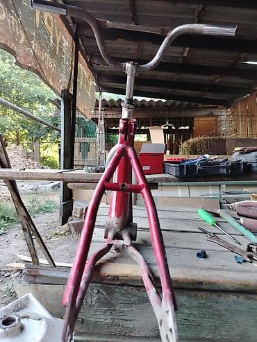Велосипеды: Рама и вилка для BMX/дёрт в сборе с рулём Комплектация по фото: - — 3