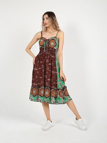 Кофты, свитеры: Сарафаны размер стандартный (42-48) ткань штапель производство Инди — 7