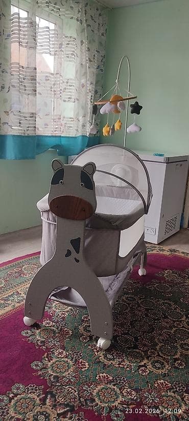 набор серебра: Люлька, Новый, Колыбель, МДФ, цвет - Серый, Самовывоз — 3