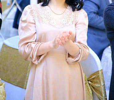 прокат велосипедов бишкеке: Вечернее платье, Шелк, С рукавами, S — 1