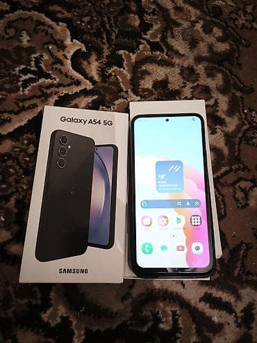 Samsung Galaxy A54 5G, Б/у, 256 ГБ, цвет - Черный