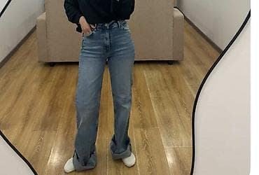 реклама джинс тикток: Джинсы, Клеш, Турция, Высокая талия, XS — 6