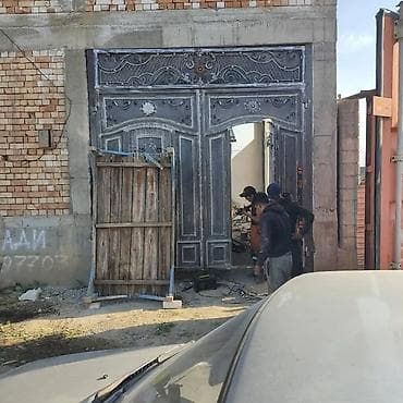 металл черный: Металлическая дверь на заказ, Двухстворчатая, Железная — 6