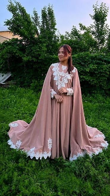 curren часы бишкек: Кече көйнөгү, Барпайган кооз, Узун модель, Жеңдери менен, Шлейф, L, XL — 2