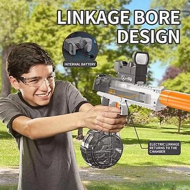 Игрушки: 🔫 Электрический водяной пистолет 2в1 Desert Eagle (Серый) Забудьте про — 4