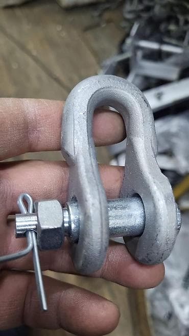 маленькие тиски: Скоба такелажная (шейк) с штифтом и шплинтом Назначение: - Соединение — 3