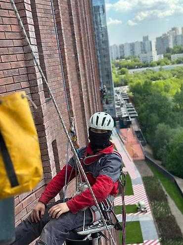 полировка окон: Промышленный альпинизм — высотные работы любой сложности. Услуги: - — 2