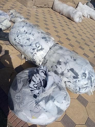 полиэтиленовые пакеты: Текстильные обрезки/лоскуты в мешках - Упаковка: прозрачные — 1